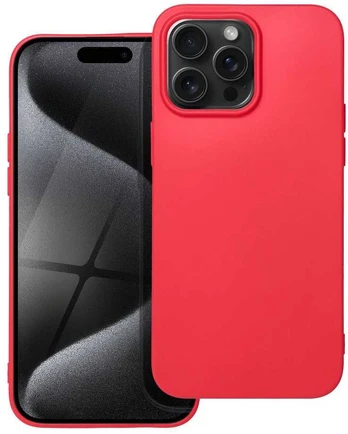 Dėklas Oem SOFT Case for IPHONE 15 PRO MAX red