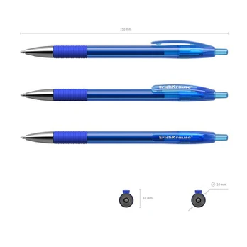 Gelinis rašiklis ERICH KRAUSE R-301, 0.4 mm, mėlynas