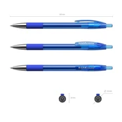 Gelinis rašiklis ERICH KRAUSE R-301, 0.4 mm, mėlynas kaina