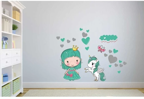 Interjero lipdukas vaikams Princesė