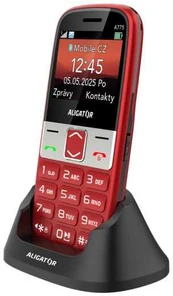 ALIGATOR A775 Senior red + desktop charger
