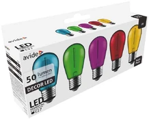 Avide LED lemputės 1W E27 Decor Filament, 5 vnt. kaina