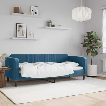 Lova Sofa, mėlynos spalvos, 80x200cm, aksomas