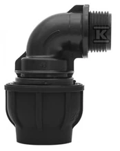 Gebo KOLANO ZACISK.PP 90ST.25X1/2" GZ DO PE