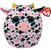TY SQUISHY BEANIES pliušinis žaislas karvė MILKSHAKE, 25cm , TY39266 kaina