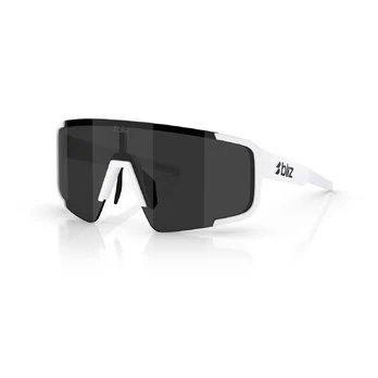 BLIZ P003 Small akiniai | Matte White - Smoke
