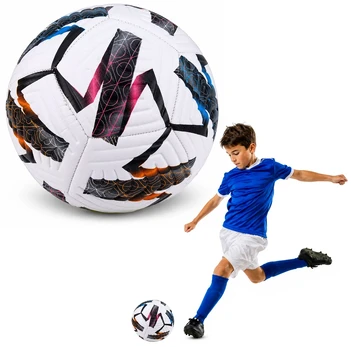 Futbolo kamuolys, baltas, 22 cm, dydis 5