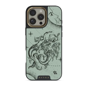 Virgo - iPhone 16 Pro Max Case, Elite Dark (MagSafe) / Gold / Turquoise