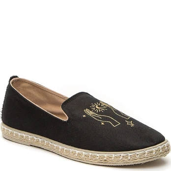 Espadrilės moterims, Juoda, ESPADRILES