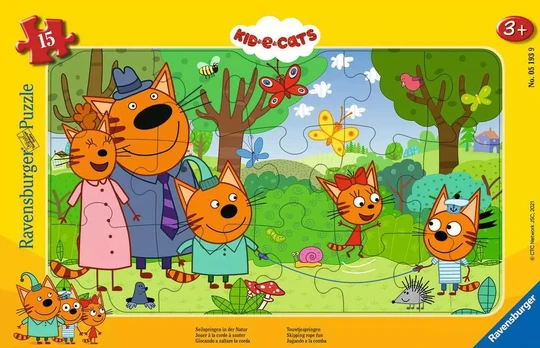 Ravensburger dėlionė „Kid-E-Cats“, 15 det., nuo 3 m.