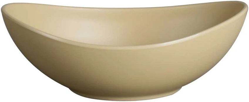 Oval bowl, 18x13 cm, beige