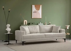 3 vietų sofa Astana 3 Seater - Ecru kaina