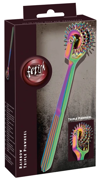 Fetish Collection Rainbow Triple Pinwheel bdsm ir fetišas