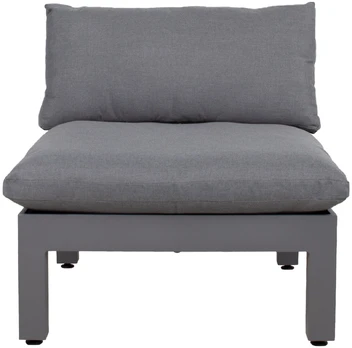 Modulinės sofos Home4You FLUFFY dalis, pilka
