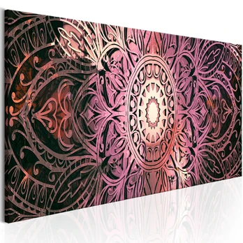 Artgeist Paveikslas - Ruby Mandala 150x50