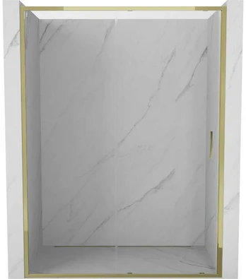 Dušo durys Mexen Exo, stumdomos, 150 cm, transparent/auksinis