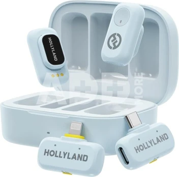 Hollyland LARK A1 Combo Sky Blue, with USB-C+ Lightning