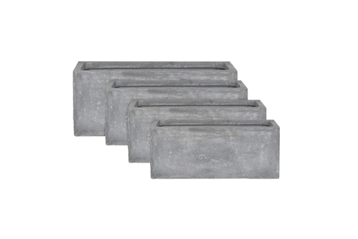 Gėlių vazonas Domoletti LT2219-4S, keramika/molis, 100 cm x 47 cm, pilka sp.