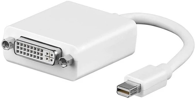 AV adapteris MicroConnect Rodyti Port Mini - DVILI balta (MDPDVI)