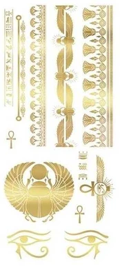 Fiesta Egyptisk guld tatovering