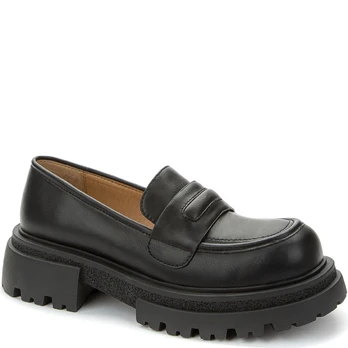 Loaferiai moterims, Juoda, LOAFERS