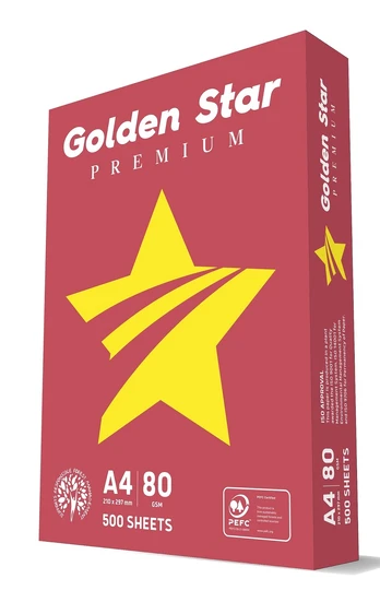 Kopijavimo popierius Golden Star, A4, 80 g/m², 500 vnt.