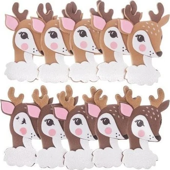 3d putplasčio lipdukai "bambi" 10 vnt. Dpcraft