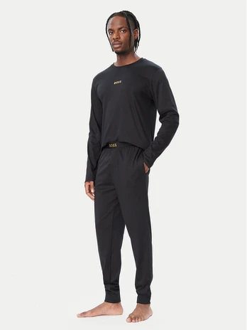 BOSS Pižama 50571089 Juoda Regular Fit