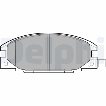 DELPHI LP0629 Brake pad set
