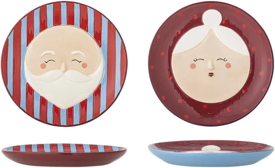 Bloomingville - Granny Plate - Raudona