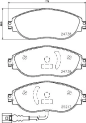 Brake pads - tuning Xtra P 85 144X kaina