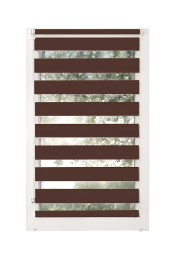 Ritininė užuolaida Karpol Mini Basic, tamsiai ruda, 110 cm x 150 cm