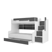 Bunk bed with ladder HARELL kaina