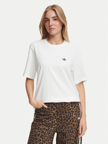 adidas Marškinėliai Essentials Loose KQ6722 Balta Regular Fit