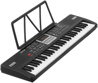 VEVOR Skaitmeninis pianinas 61 klavišo, juodas