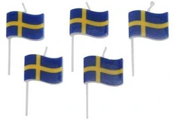 Hisabjoker Ab Svensk flag lys, 5 stk