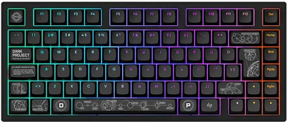 Dark Project ALU81A Terra Nova Black, G3MS Moonstone Switch, UK/DE/AT/ES/IT/FI/NO/SE/DK kaina