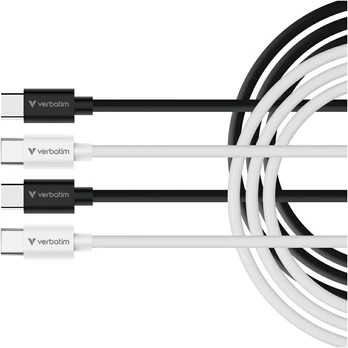 Kable Verbatim Sync & Charge USC-C do C essentials 60W juoda / balta 2vnt.. 32391