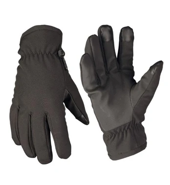 Mil-Tec Taktinės pirštinės SOFTSHELL THINSULATE™, JUODOS