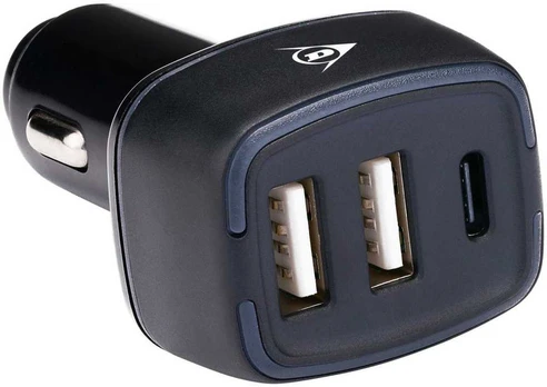 Įkroviklis SMOCHODOWA MULTI 2x USB A + USB C DUNLOP