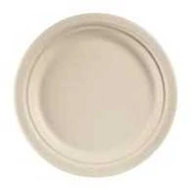 Multi Tallerken rund 22 cm Bagasse FF natur brun,9 ps x 50 stk/krt