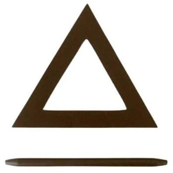 Užuolaidų laikiklis Triangle, 14 cm, ruda