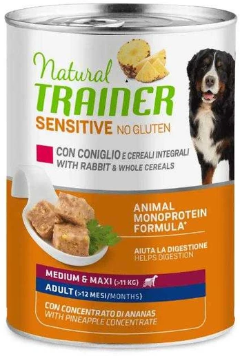 NT No Gluten M/M Rabbit konservas su triušiena 400g (12)