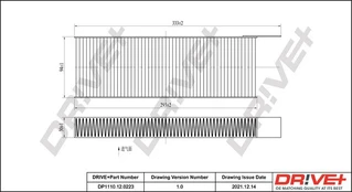 Filtras, salono oras Dr!ve+ DP1110.12.0223