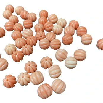Karoliukai, Orange Pink 10pcs