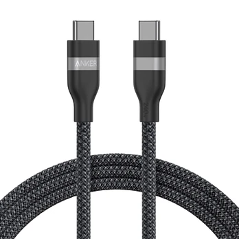 Laidas Anker USB-C to USB-C Cable (6ft, 240W, Upcycled-Braided) Black