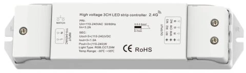 3 kanalų RGB/CCT LED juostos valdiklis