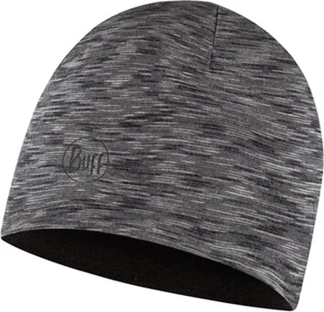 Buff Czapka dziecięca BUFF MERINO LIGHTWEIGHT BEANIE BLACK-GRAPHITE one size
