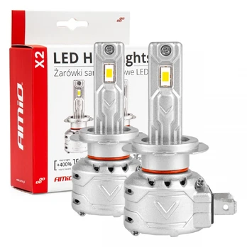 LED x2 serijos amio h7 amio-2973 automobilių lemputės