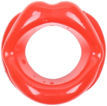 Burnos kaištis Lips Gag, raudona